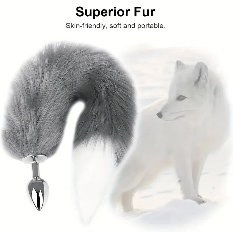 Foxy Tail Butt Plug BDSM Soft Skin-Friendly Suitable For Couples Cosplay