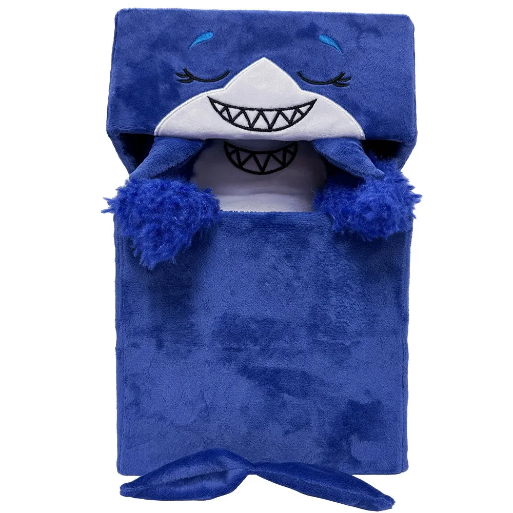 Happy Nappers Adorable Storables 15-inch Plush Shark - Blue & White