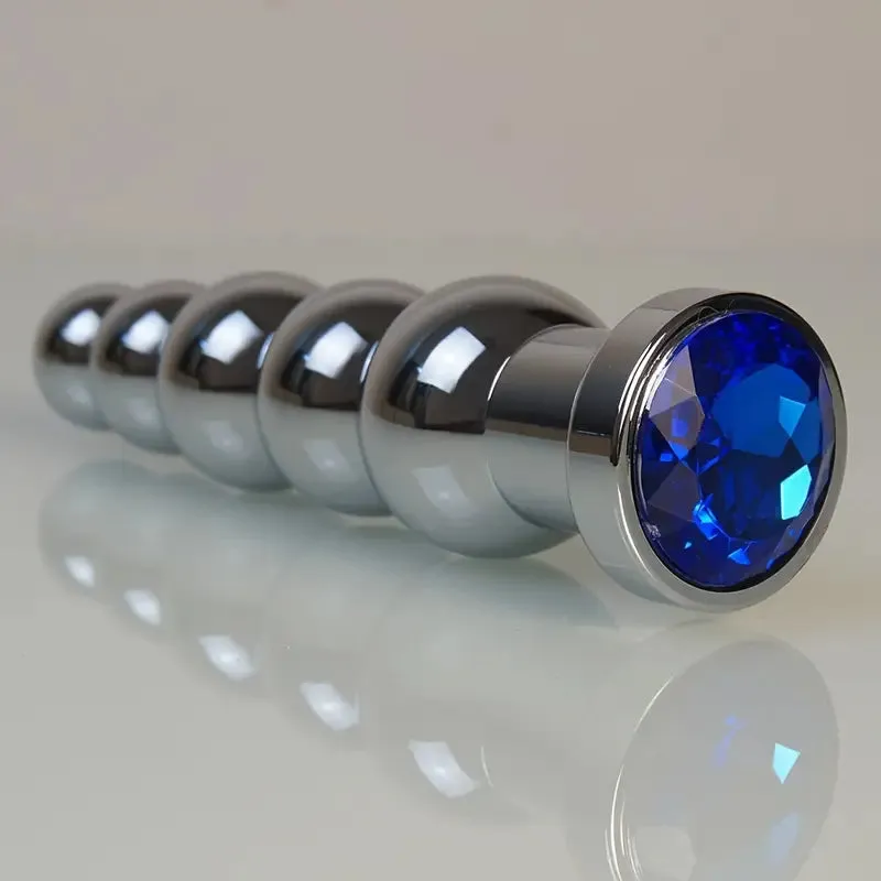 Heavy Duty Metal Anal Plug With 4 Beads Prostate Massage Butt Plug
