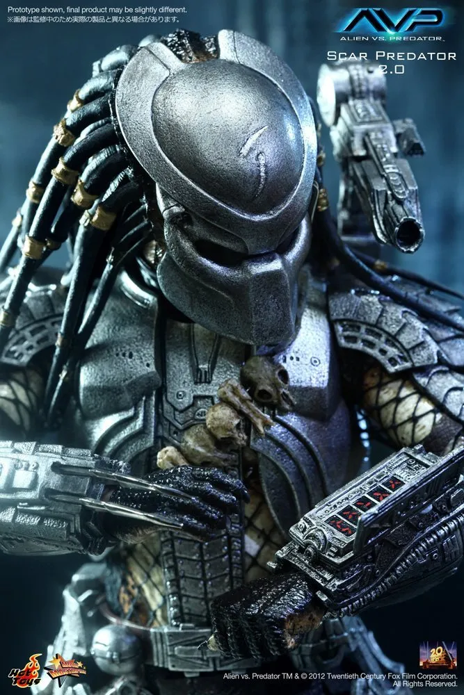 Hot Toys Alien vs Predator Scar Predator 12 Inch 1/6 Scale Action Figure MMS190