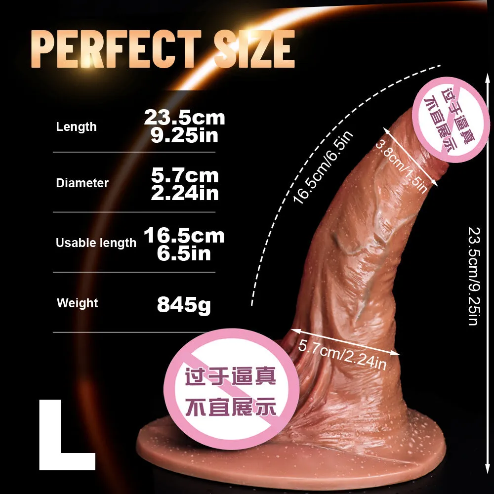Huge Realistic Anal Dildo Butt Plug - Giant Silicone Big Suction Cup Sex Toys for Women