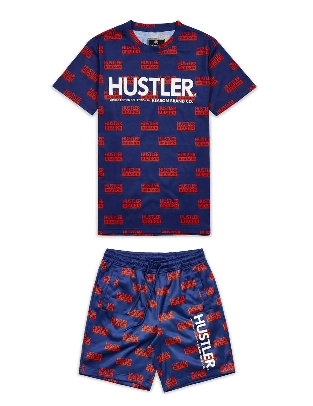 HUSTLER® X Reason Logo T-Shirt & Short Set