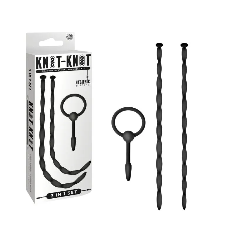 KNOT KNOT SILICONE URETHRAL PLUG SET