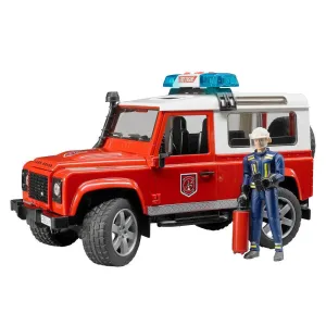 Land Rover Fire Dep Vehicle w- Fireman
