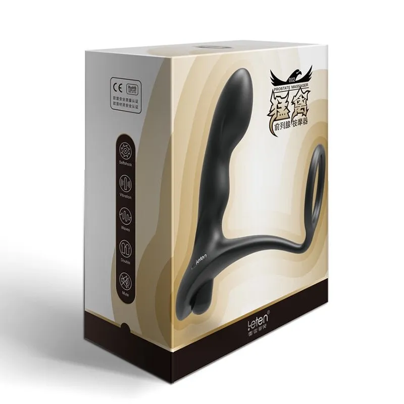 Leten Silicone Prostate Massager Anal Plug Vibrator Sex Toys