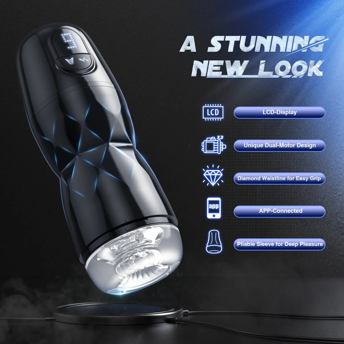 MarsLion-2| Suction and Vibrating Men Male Stimulator Toy