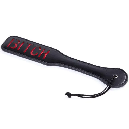 Naughty Toys BITCH spanking leather Paddle 32 cm