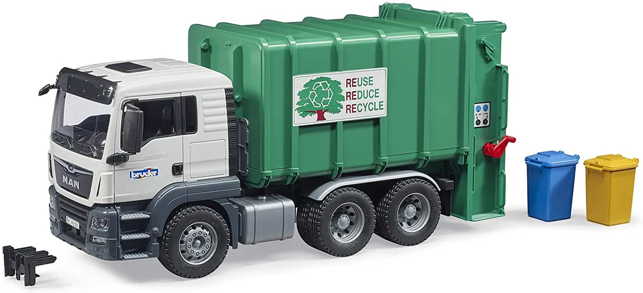 NEW MAN TGS Rear Loading Garbage Green