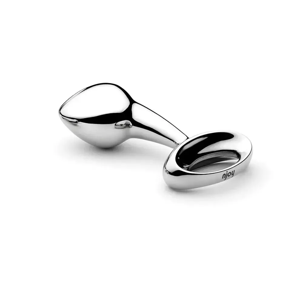 Njoy Pure Plug Medium Metal Butt Plug Stainless Steel Anal Sex Toy
