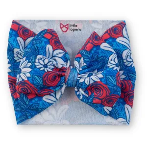 Patriotic Floral Headwrap
