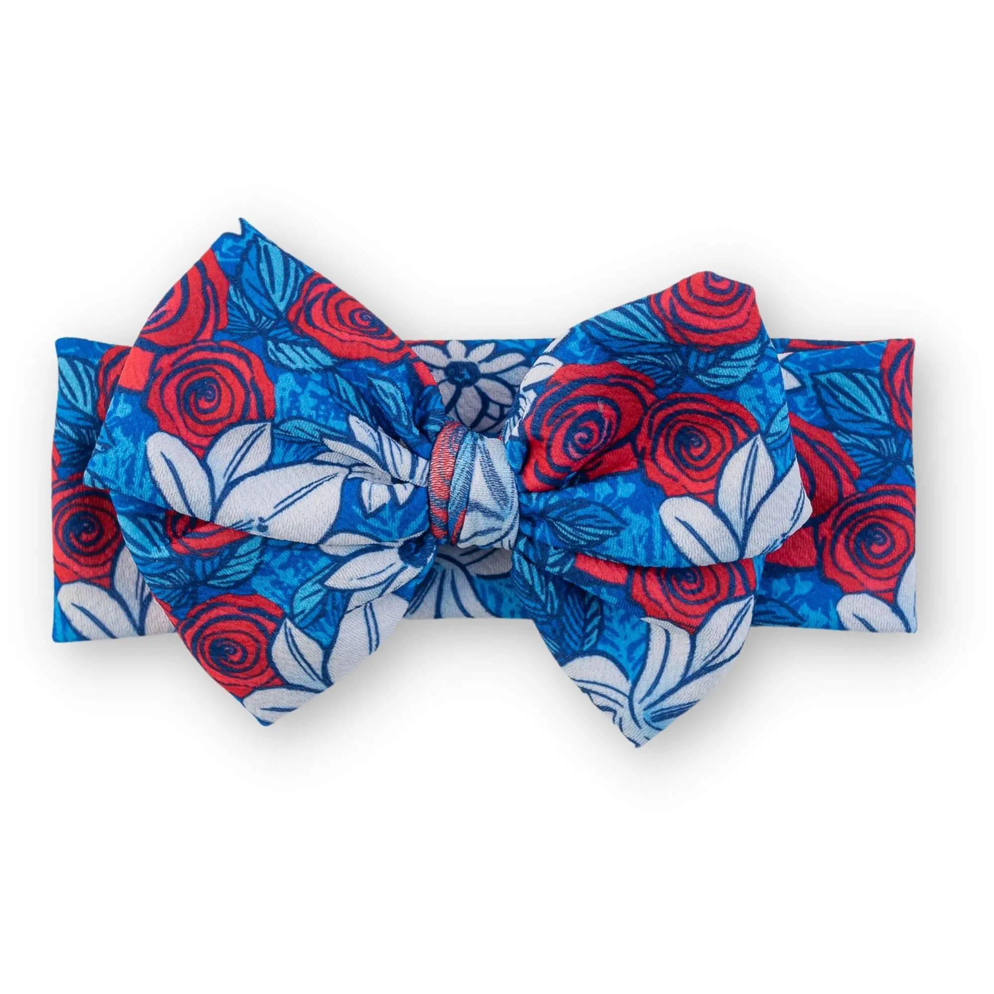 Patriotic Floral Headwrap