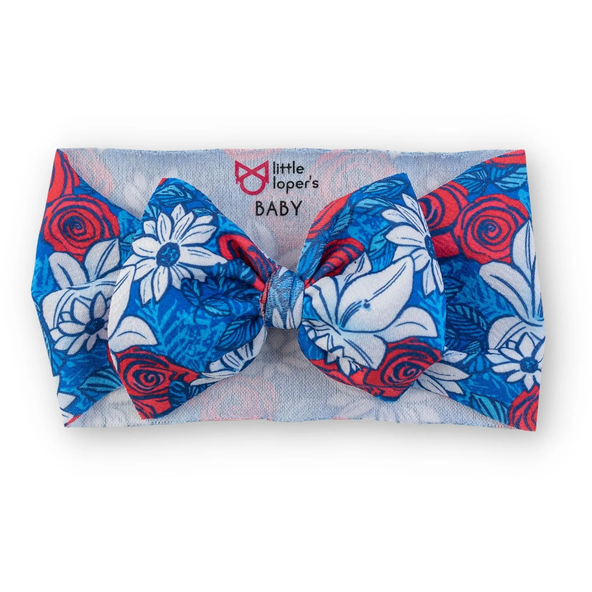 Patriotic Floral Headwrap
