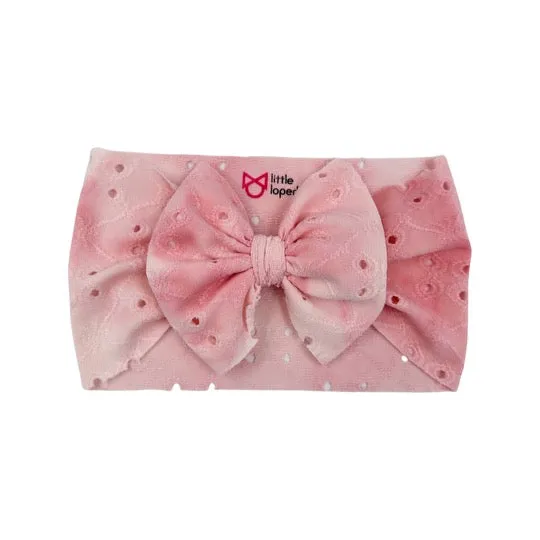 Pink Eyelet Headwrap