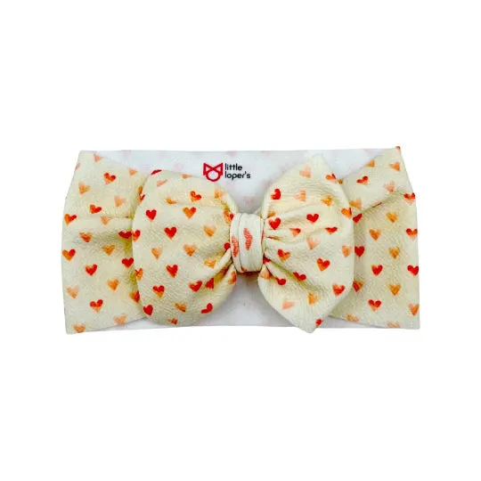 Pink Hearts Headwrap