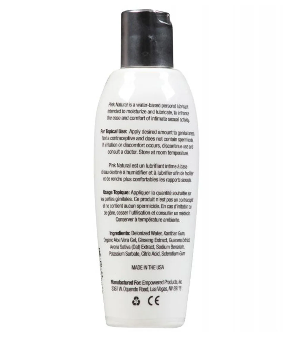 Pink Natural Water Based Lube