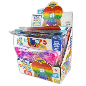 Pop Fidget Jumbo Shape Toy - 12 Pieces Per Retail Ready Display 22865