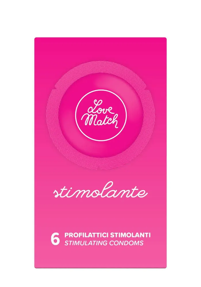 Preservativi Love Match Stimolante   Aromatizzato - 12 pezzi