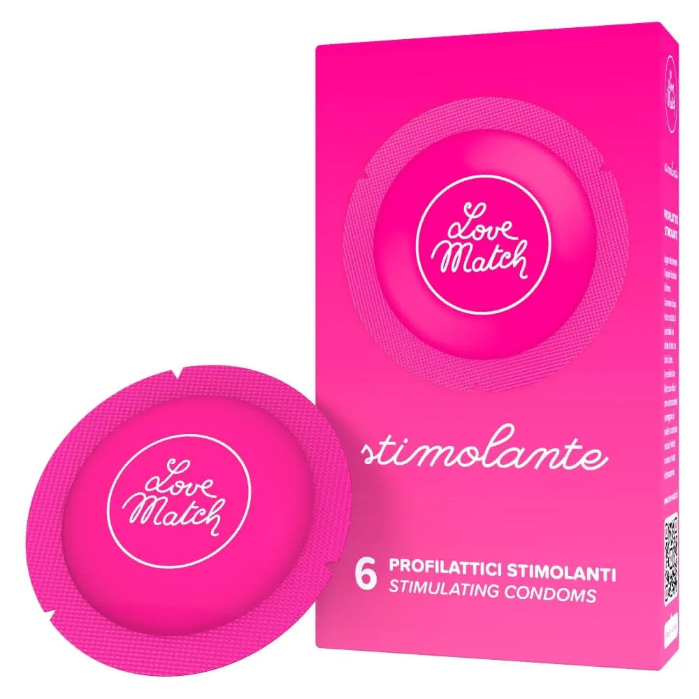 Preservativi Love Match Stimolante   Aromatizzato - 12 pezzi