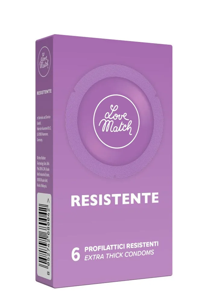 Preservativi LoveMatch Resistente   Aromatizzato - 12 pezzi