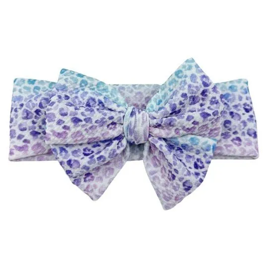 Purplish Cheetah Headwrap