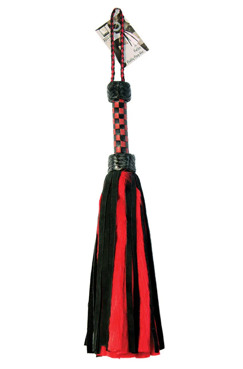 Red and Black Suede and Fluff Flogger