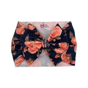 Rose Denim Headwrap