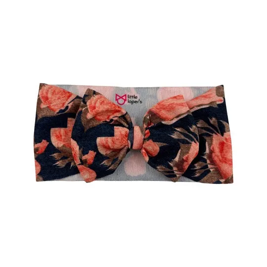 Rose Denim Headwrap