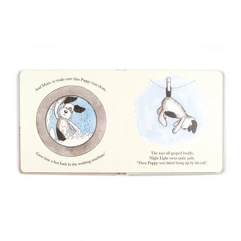 Scuffy Puppy Book (Bashful Black & Cream Puppy)
