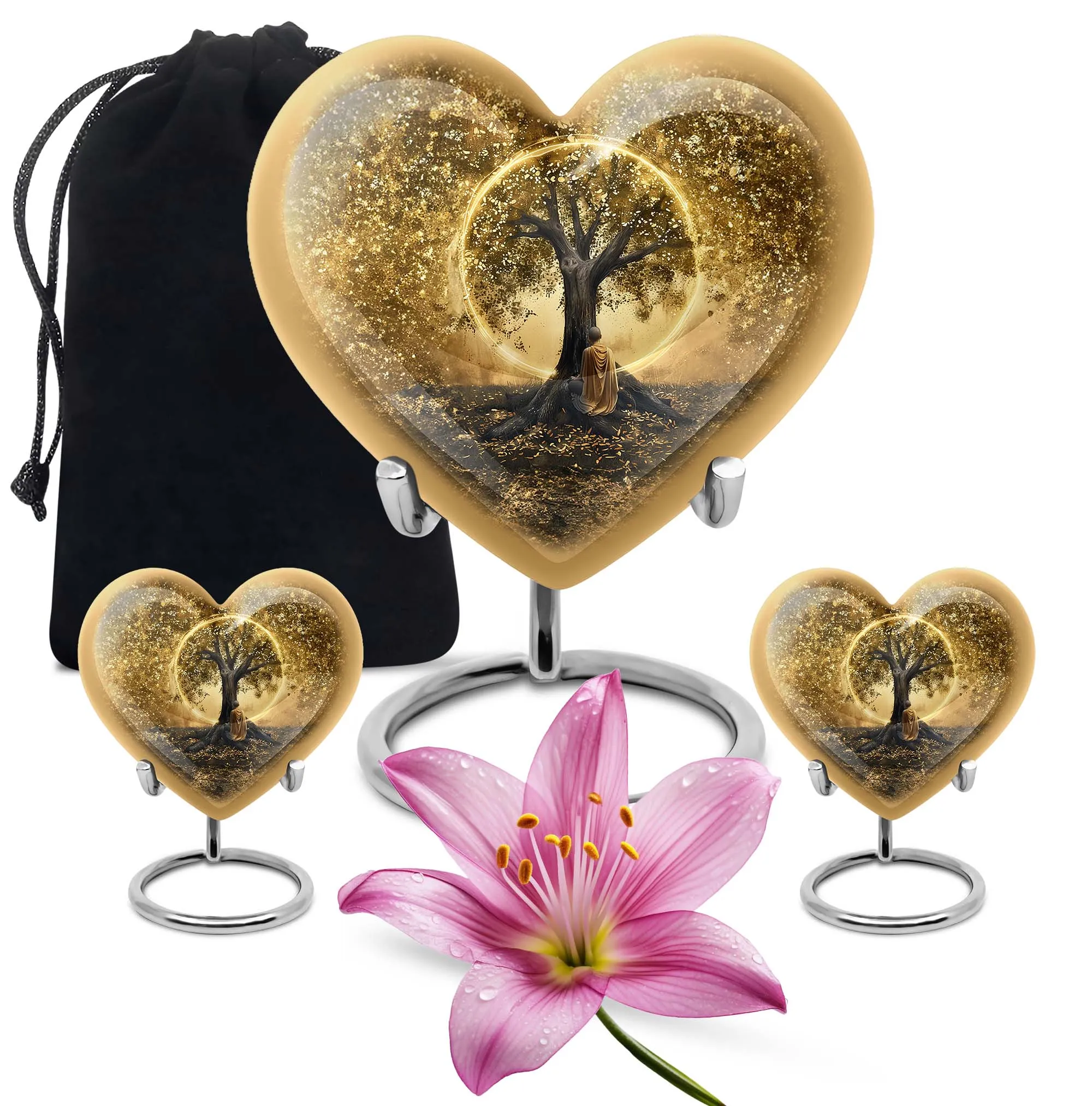 Serene Journey - Tree of Life Burial Funeral Urn for Human Ashes