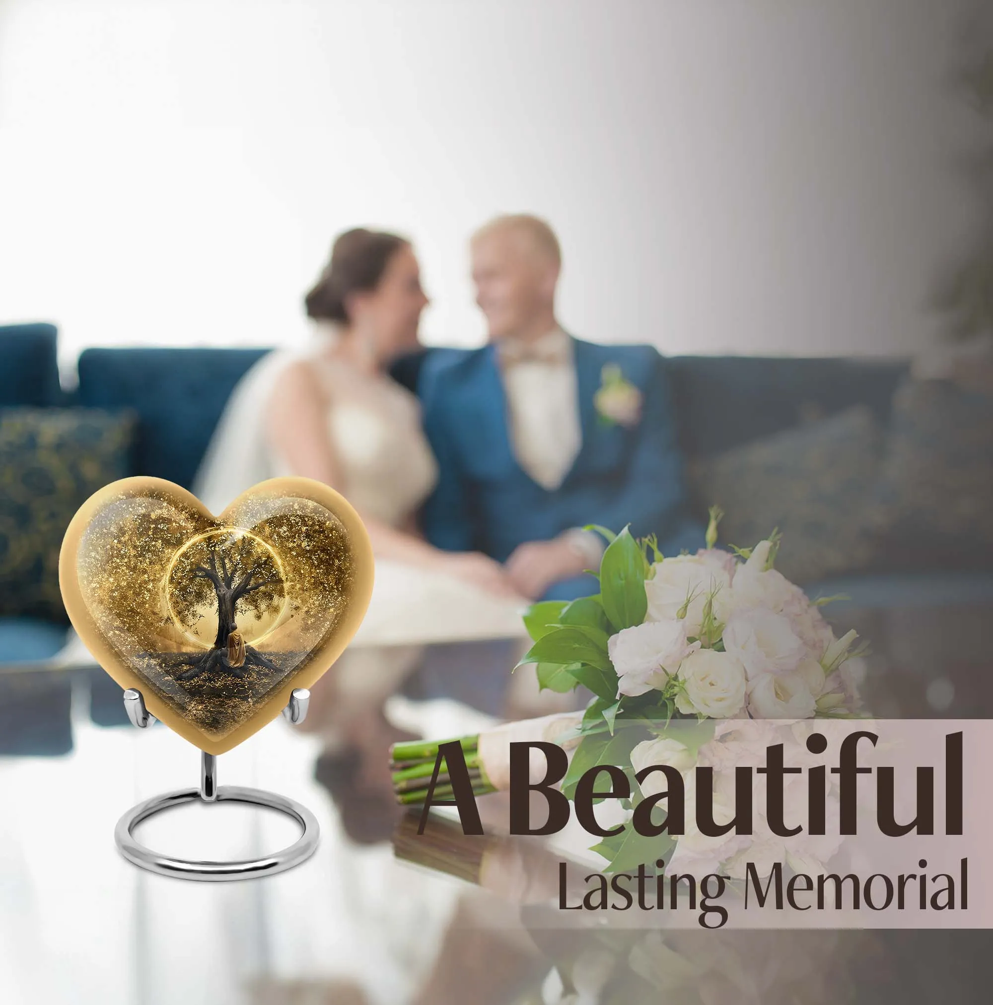 Serene Journey - Tree of Life Burial Funeral Urn for Human Ashes