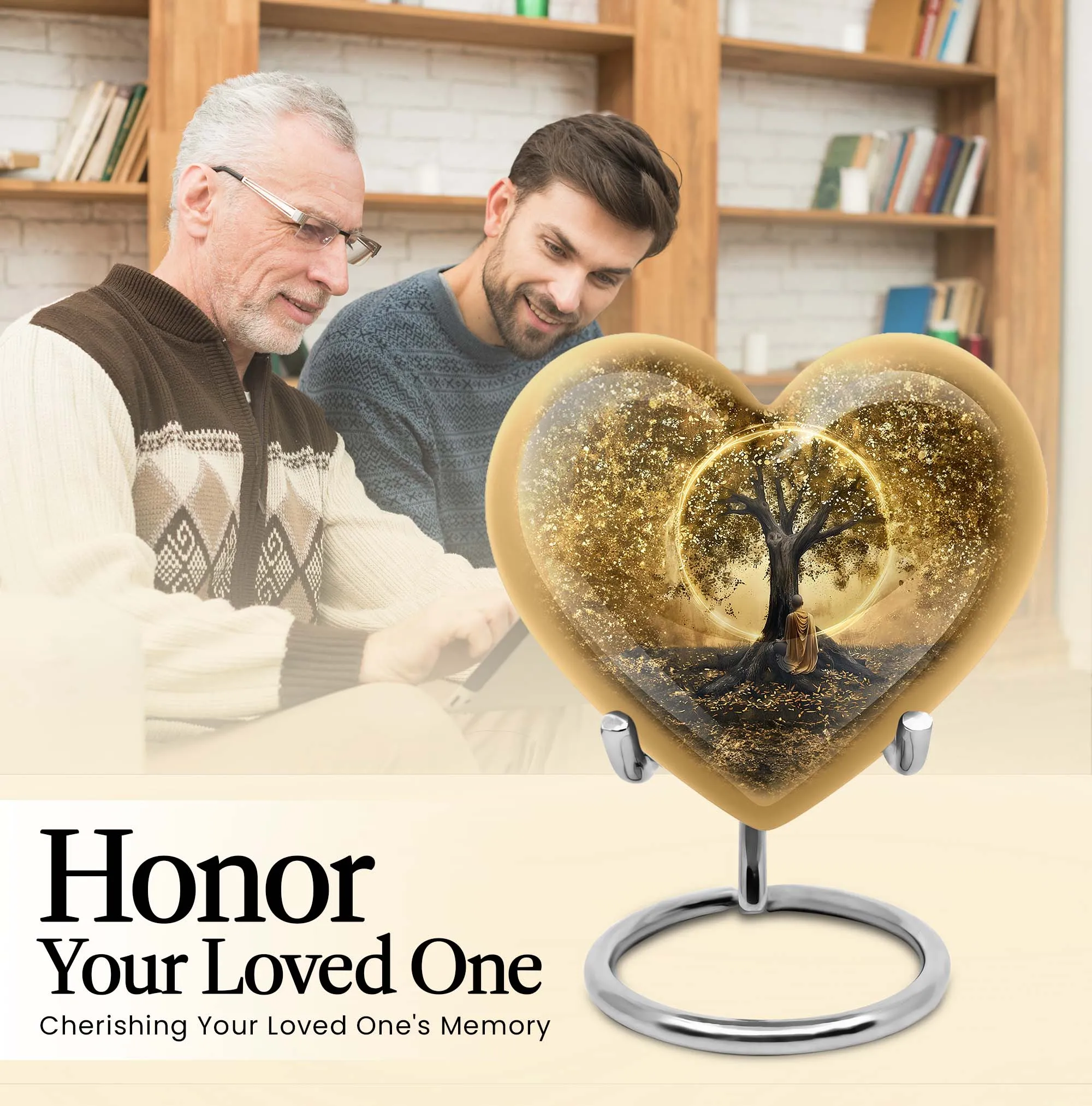 Serene Journey - Tree of Life Burial Funeral Urn for Human Ashes