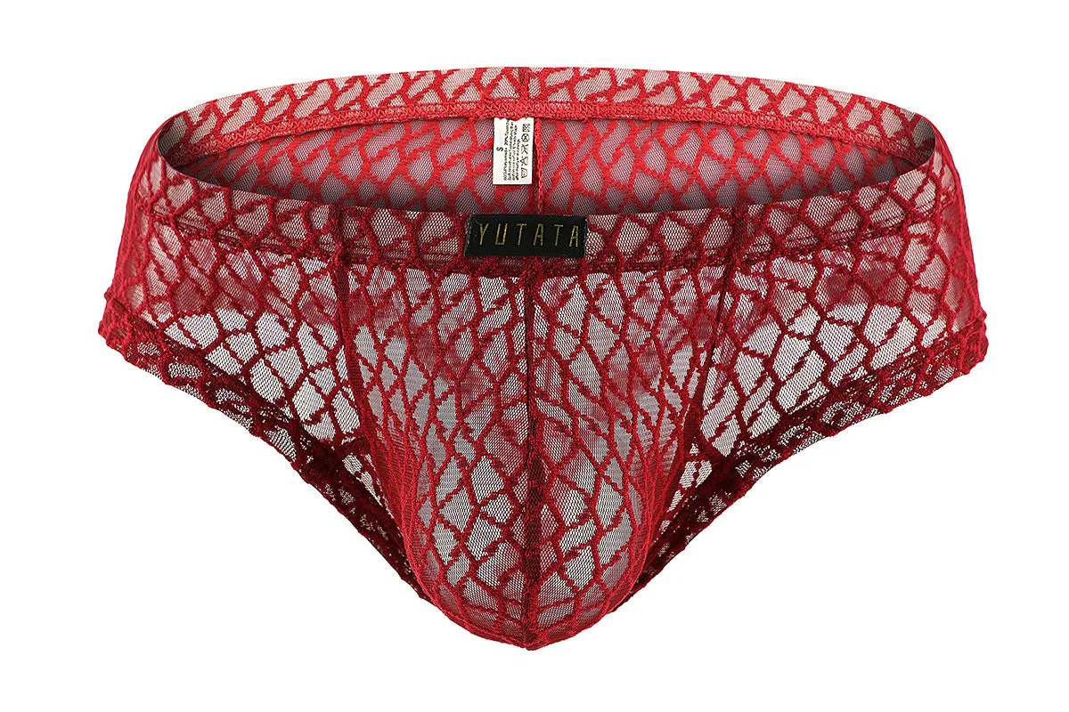 Sexy Sheer Lace Men's Boxer