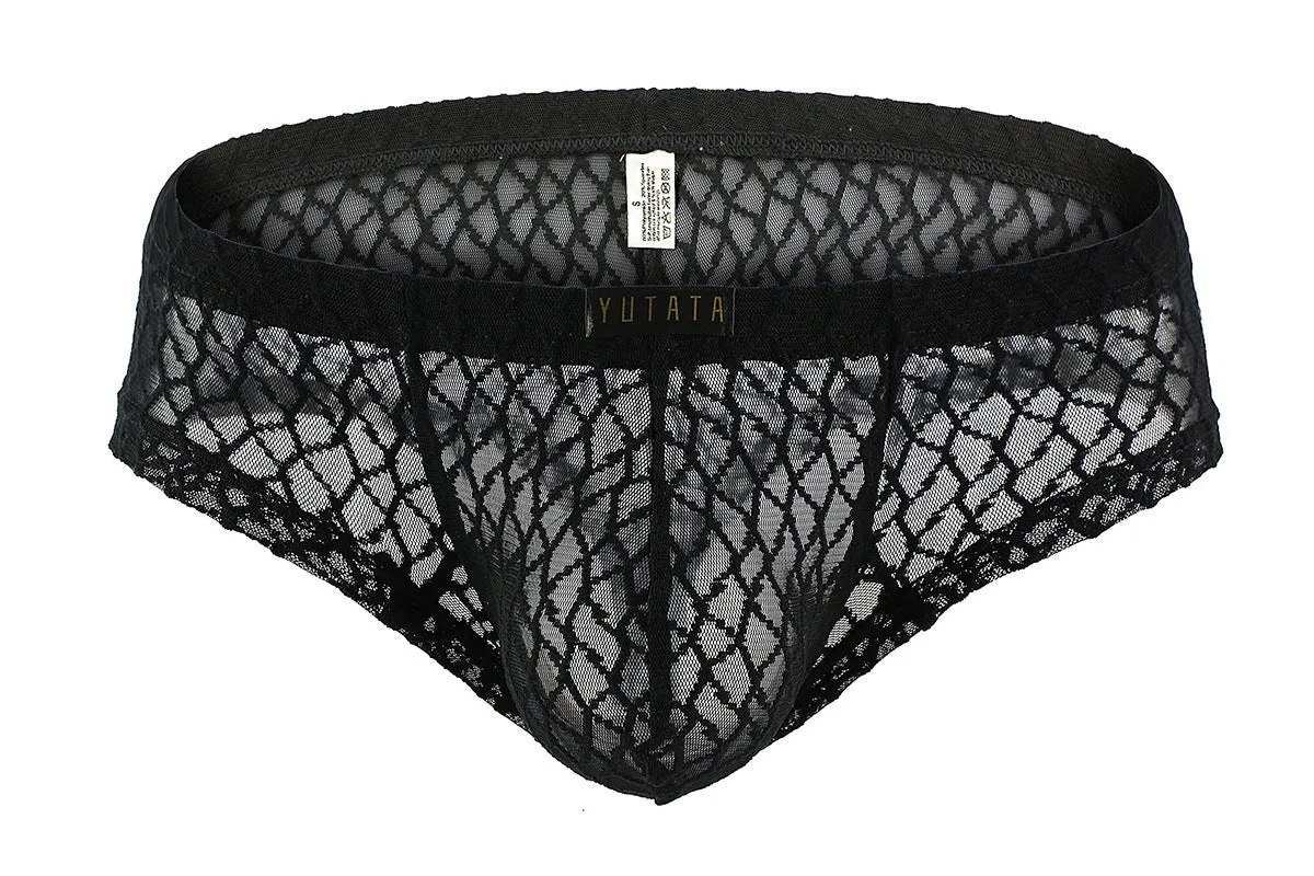 Sexy Sheer Lace Men's Boxer