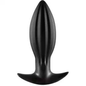 Sleek Black 4.7-Inch Soft Silicone Anal Plug Sex Toy For Men Women Couples