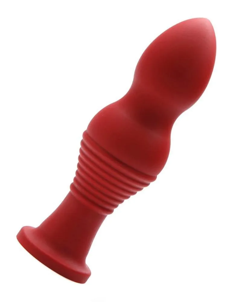 Tantus Piggy XL Silicone Dildo. Red