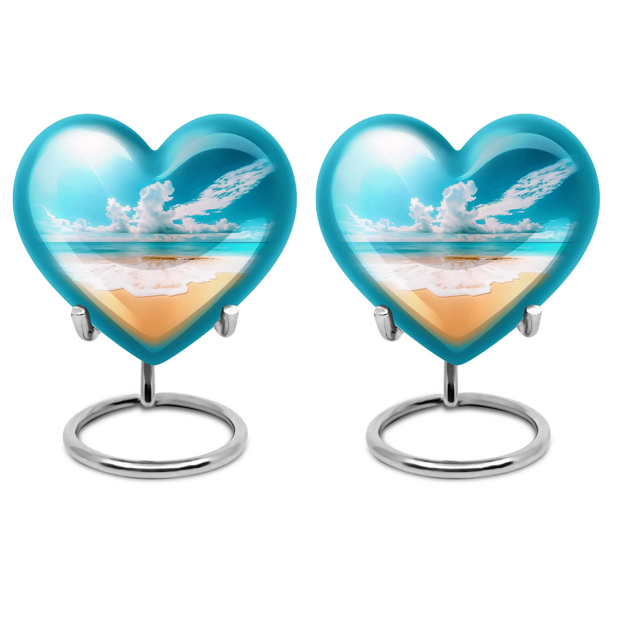 Touch of Serenity, Beach-themed Adult Female Memorial Burial Urn
