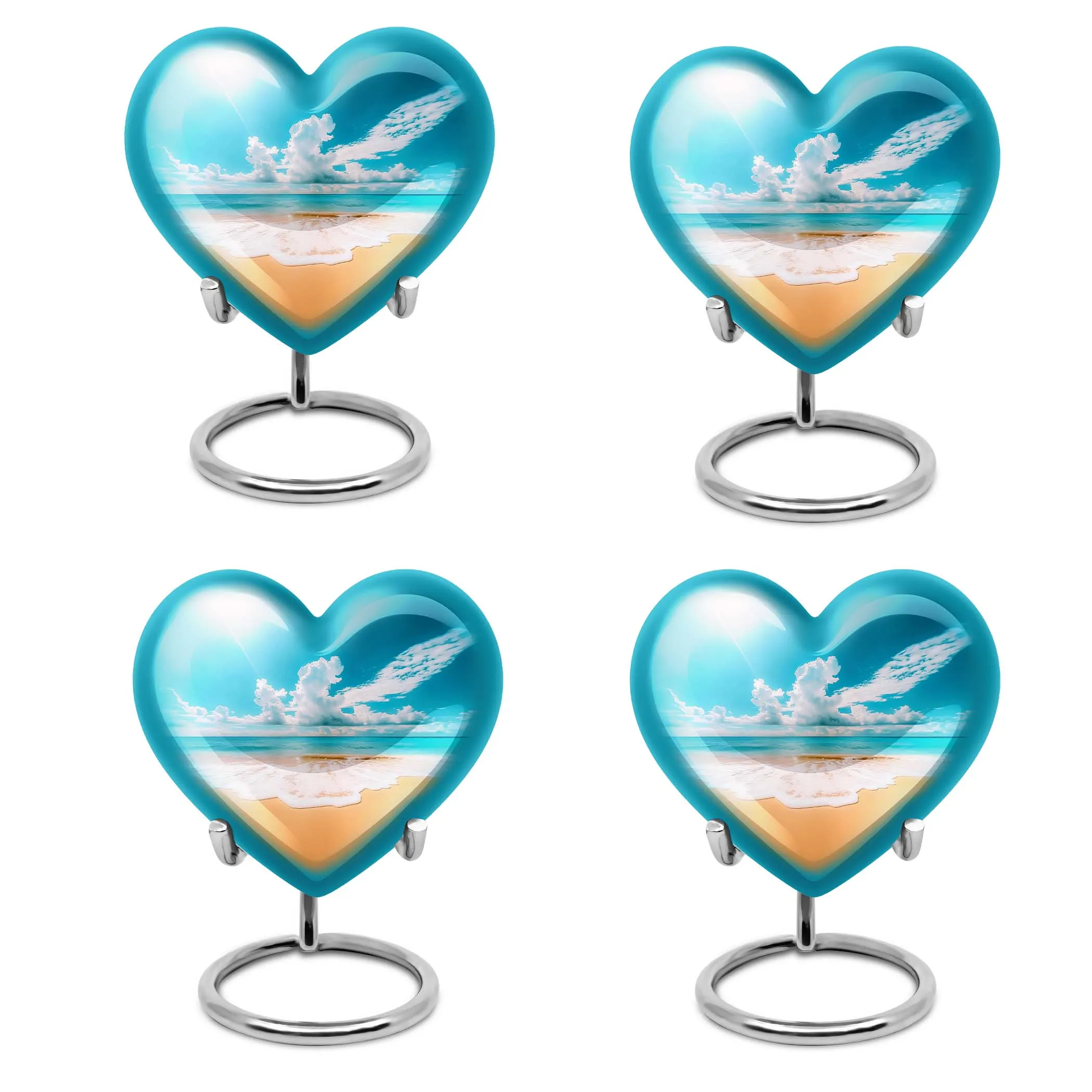 Touch of Serenity, Beach-themed Adult Female Memorial Burial Urn