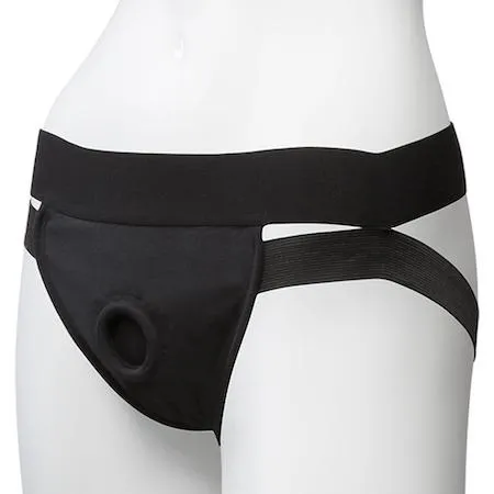 Vac-U-Lock Dual Straps Panty Harness with Plug