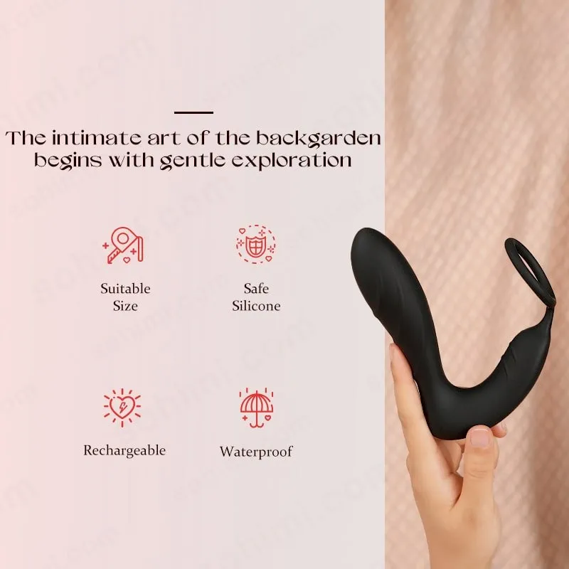 Vibration Dual-Motor Prostate Massager With Penis Ring