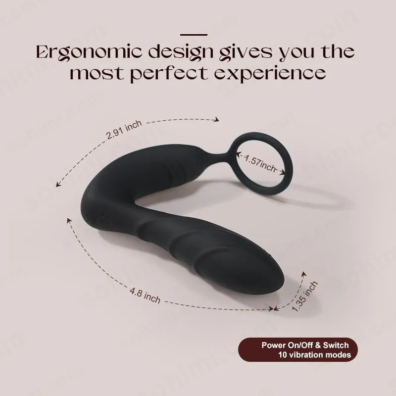Vibration Dual-Motor Prostate Massager With Penis Ring
