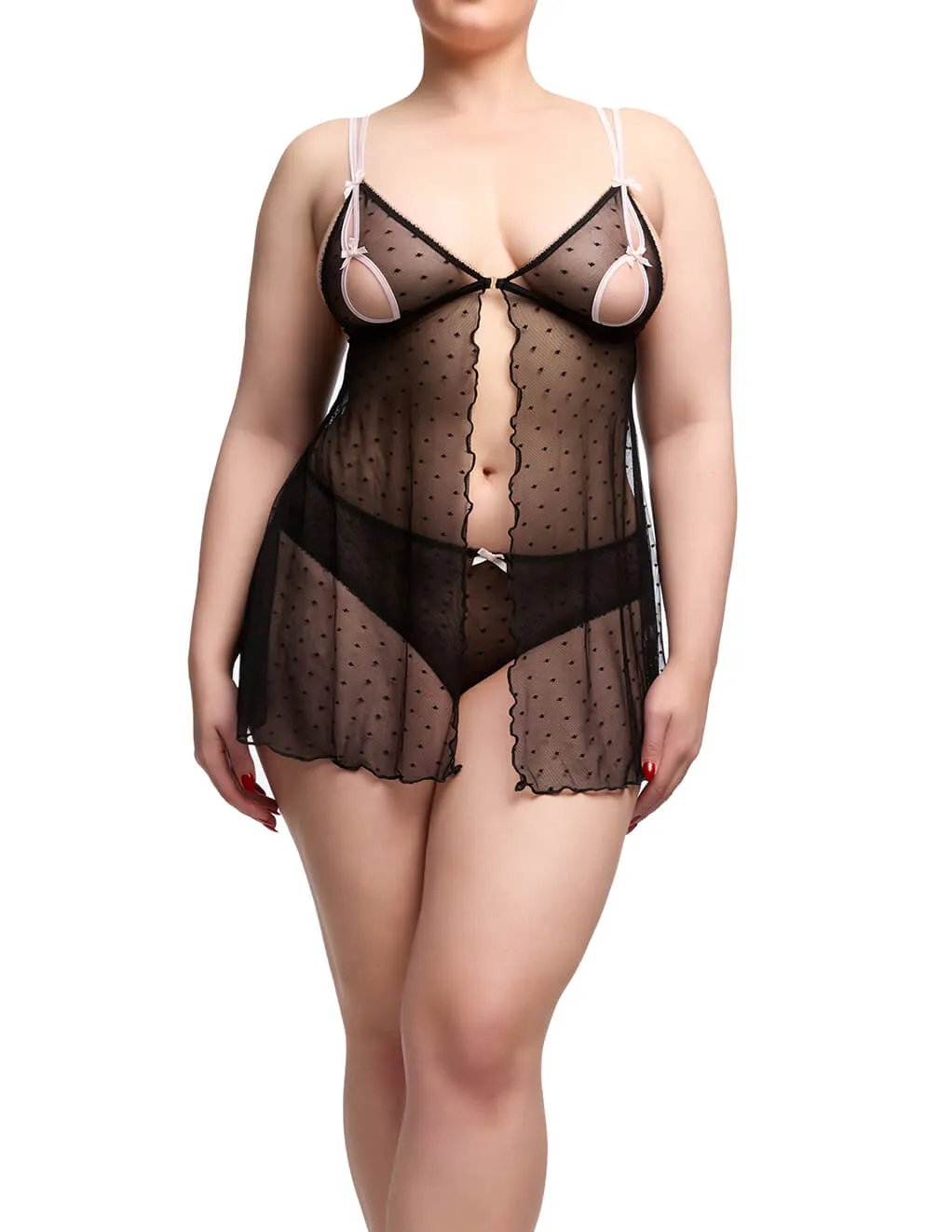 Von Follies Coquine Peek-a-Boo Flyaway Babydoll