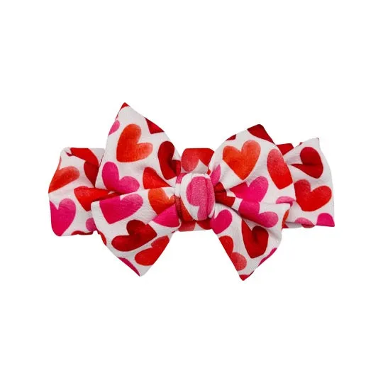 Watercolor Hearts Headwrap