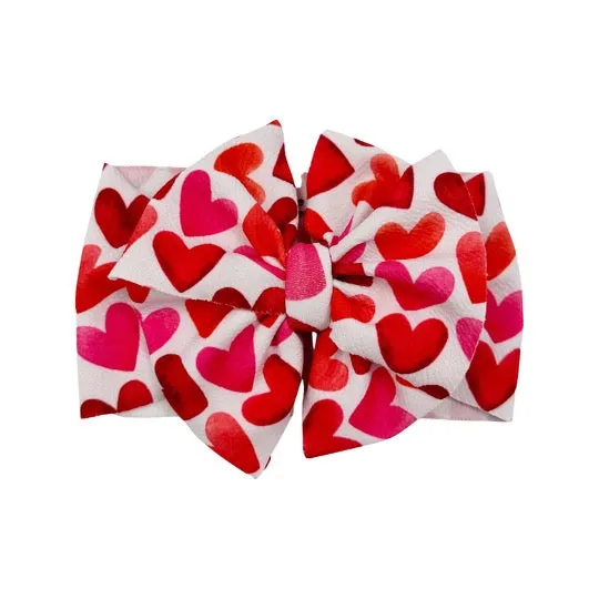 Watercolor Hearts Headwrap