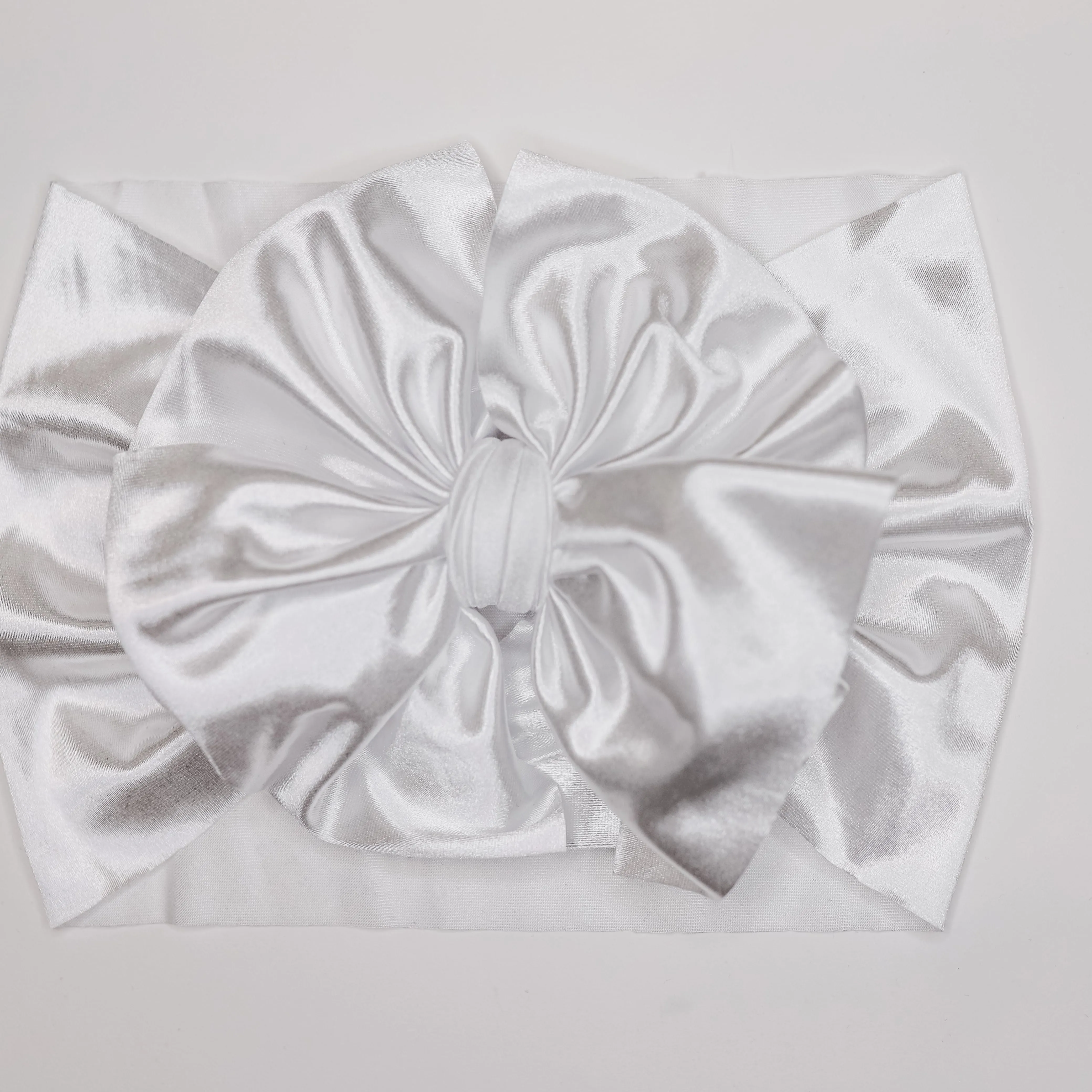 White Satin Headwrap