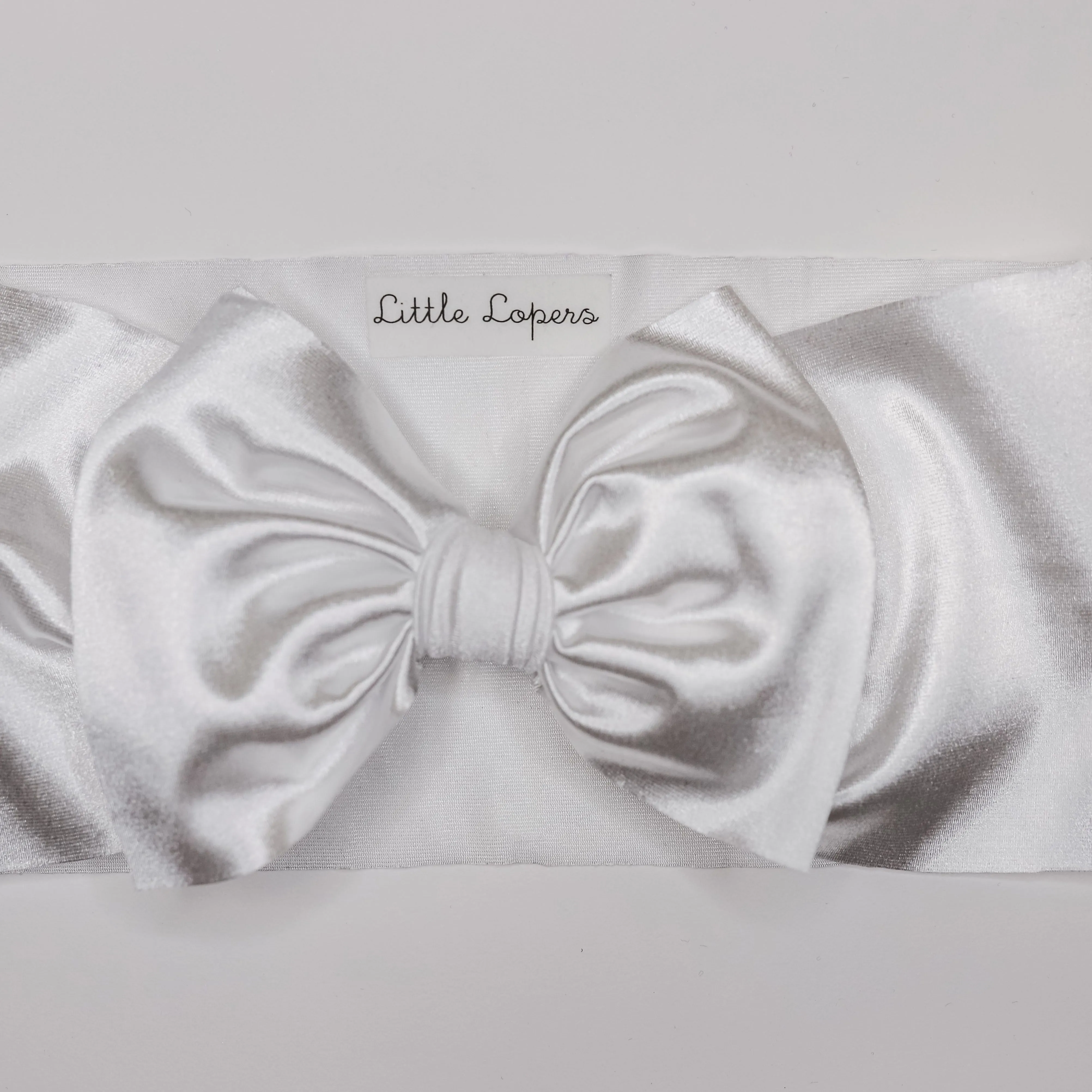 White Satin Headwrap