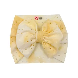 Yellow Eyelet Headwrap