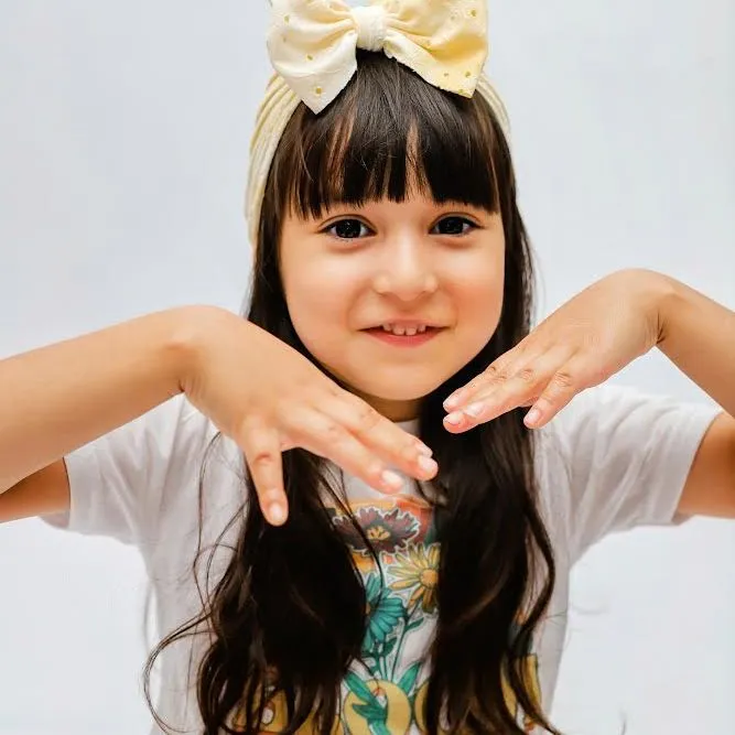 Yellow Eyelet Headwrap